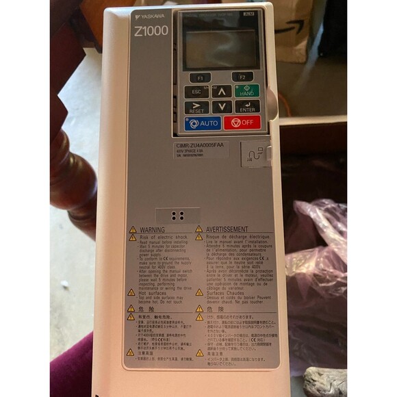 YASKAWA Z1000 Variable Frequency Drive 480v 3HP#CIMR-ZU2A0114FAA HVAC Fan Pump - Picture 1 of 10